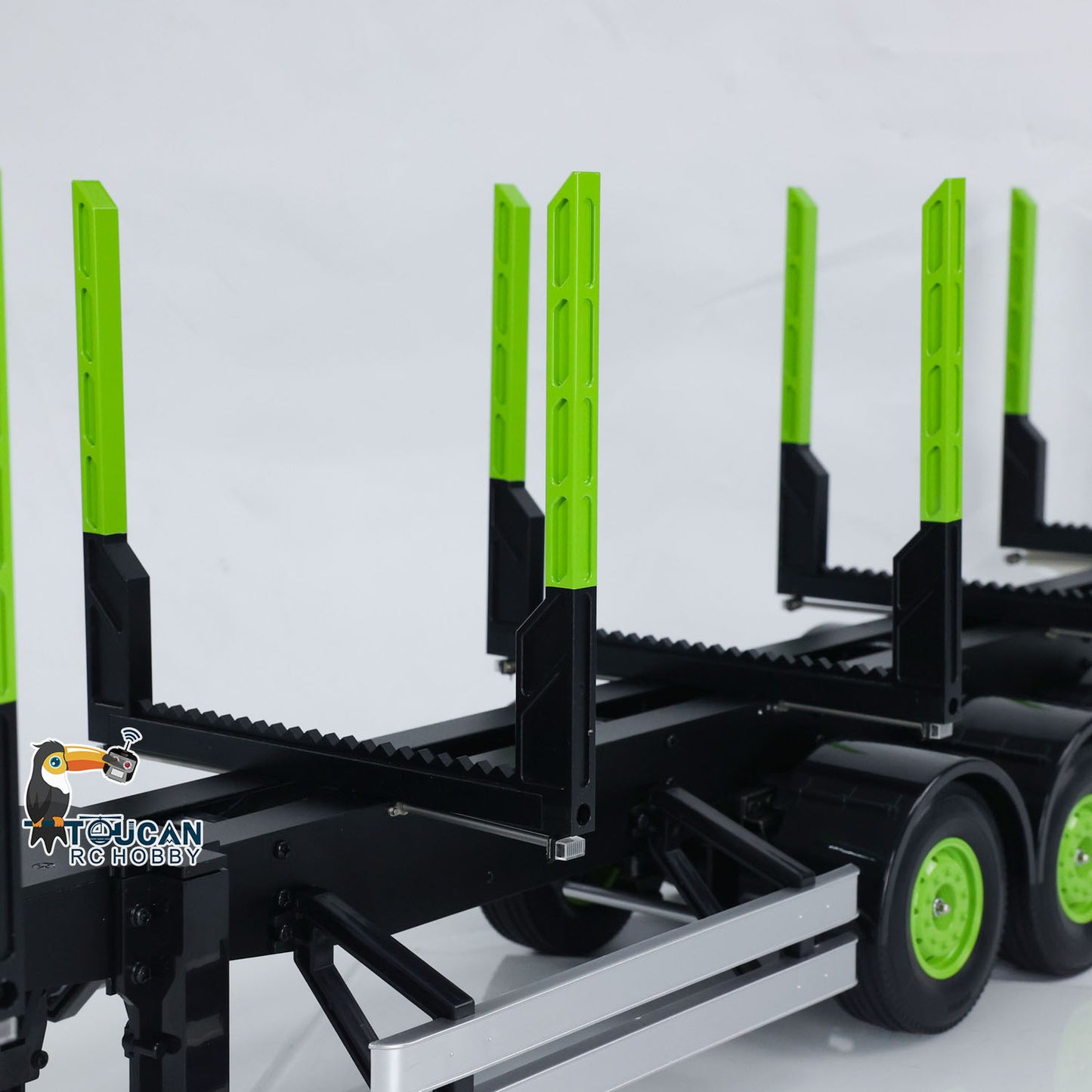 Toucan 1/14 Fertiger Anhänger für Holztransporter, Maßstab 1/14, RC-Traktormodell von Tamiya