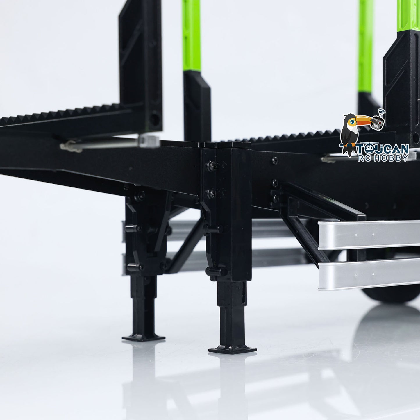 Toucan 1/14 Fertiger Anhänger für Holztransporter, Maßstab 1/14, RC-Traktormodell von Tamiya