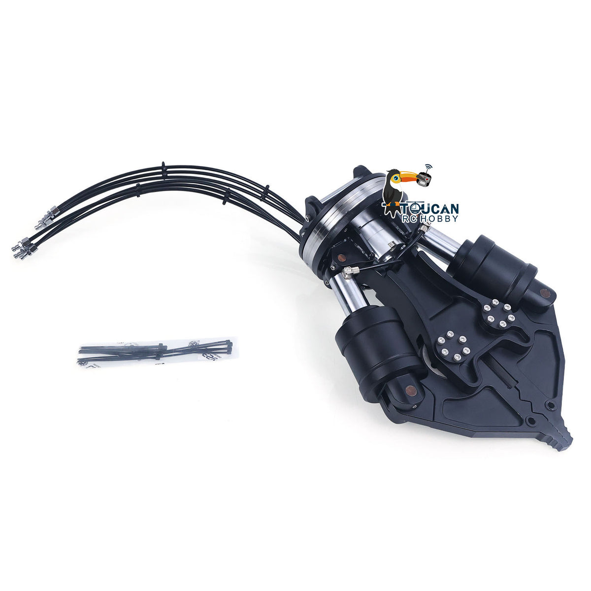 TOUCAN RC HOBBY Metal Hydraulic Shear with 270 Degree Rotation for 1/12 RC Hydraulic Digger C395 LR976 Remote Control Construction Vehicles Excavator