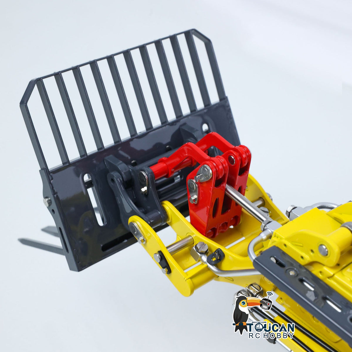 TOUCAN RC HOBBY LESU RTR 4X4 1:14 RC Hydraulic Telescopic Arm Loader AOUE AT1050 Metal Fork Lift Trucks Light Sound Flysky I6S Radio Battery