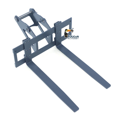 CUT 1/14 LED Lamp/GPS/Cabin Rear Roof Guard/Rubber Pad/Beam/Bucket/Ripper for 914 3-Arms Metal RC Hydraulic Excavator Model