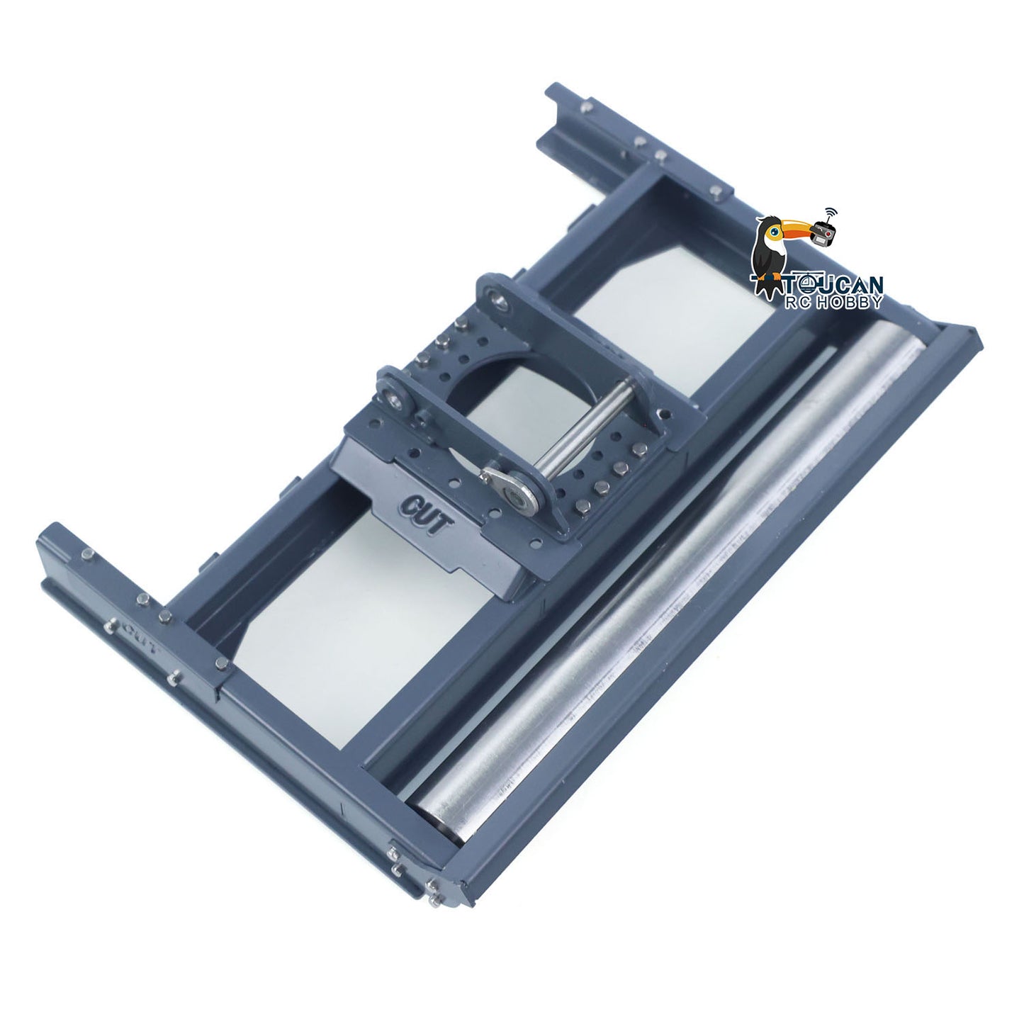 CUT 1/14 LED Lamp/GPS/Cabin Rear Roof Guard/Rubber Pad/Beam/Bucket/Ripper for 914 3-Arms Metal RC Hydraulic Excavator Model