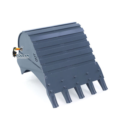 CUT 1/14 LED Lamp/GPS/Cabin Rear Roof Guard/Rubber Pad/Beam/Bucket/Ripper for 914 3-Arms Metal RC Hydraulic Excavator Model