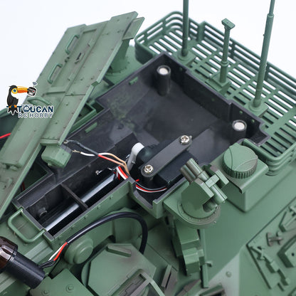 Tongde 1/16 Metal Remote Control Tank Model M2128 Bradley Infrared System 320 Degree Rotation Turret Light Sound System Battery Ready to Run