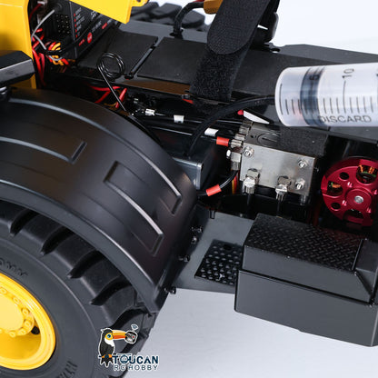TOUCAN RC HOBBY MTM 1/14 5CH Valves Hydraulic RC Wheel Loader WA480 Metal Construction Vehicle Heavy Truck ST8 Radio Light Sound System Quick Coupler