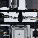 1/14 Scale 6x6 Remote Control Tractor Car 2-speed Transmission RC Truck Metal Chassis