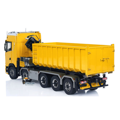 Toucanhobby 770S 1/14 5 Axles Metal RC Hydraulic Roll 0n Off Dumper Rear Axle Lifting 9-Way Reversing Valve for Model Enthusiasts
