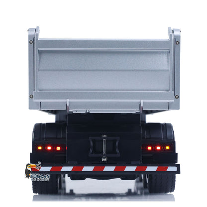 HUINA 1/14 Remote Control Dump Truck 12CH RC Tipper Finished Model Toy Gift RTR Light Sound Effects Radio USB Charging Cable