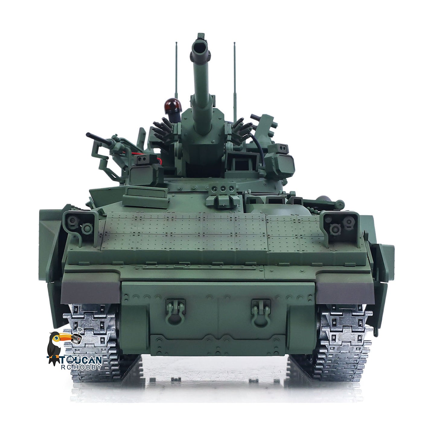 TD 1/16 Remote Control Military Tank M2128 Bradley Metal Tracks Wheels Infrared Combating System Barrel Recoil Elevation Smoke Unit