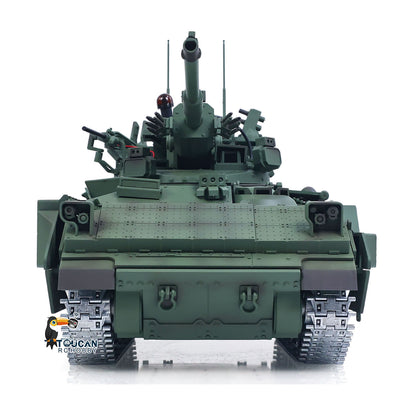 TD 1/16 Remote Control Military Tank M2128 Bradley Metal Tracks Wheels Infrared Combating System Barrel Recoil Elevation Smoke Unit
