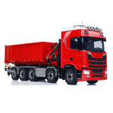 770S 1:14 5 Achsen Metall RC Hydraulische Muldenkipper Licht Sound Fernbedienung Kran Volle Dumper