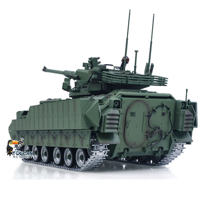 TD 1/16 Remote Control Military Tank M2128 Bradley Metal Tracks Wheels Infrared Combating System Barrel Recoil Elevation Smoke Unit