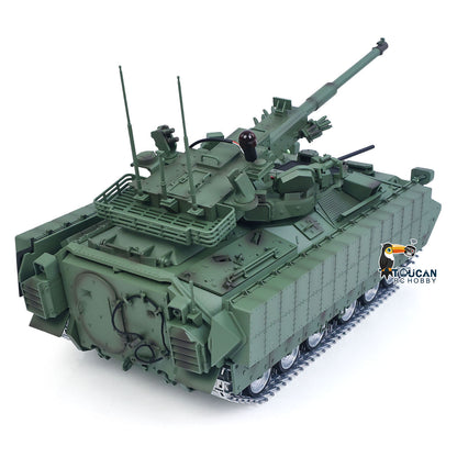 TD 1/16 Remote Control Military Tank M2128 Bradley Metal Tracks Wheels Infrared Combating System Barrel Recoil Elevation Smoke Unit