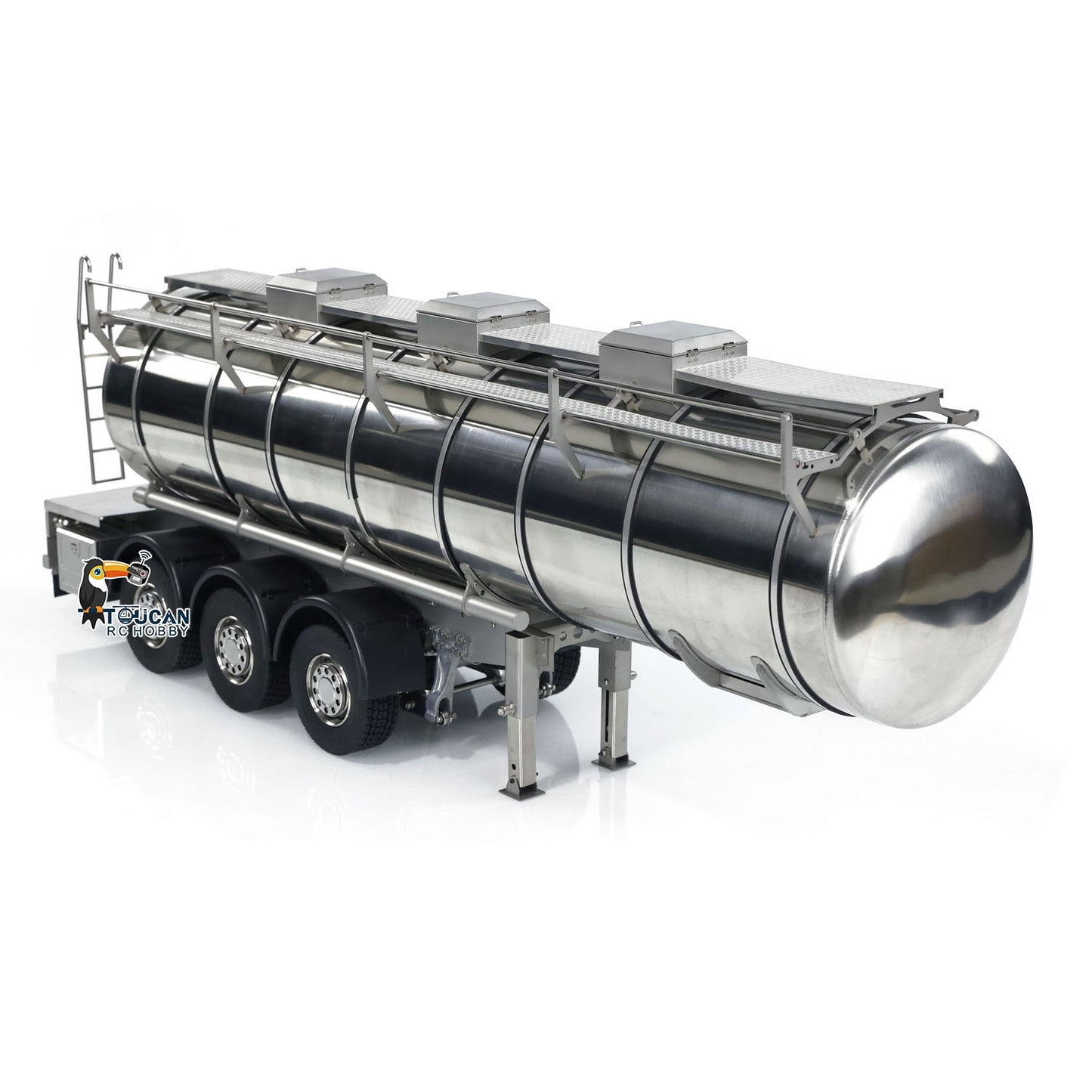 1/14 Metall 6 * 6 Auflieger Kraftstofftank für RC Traktor LKW Transport Anhänger Funksteuerung Modell