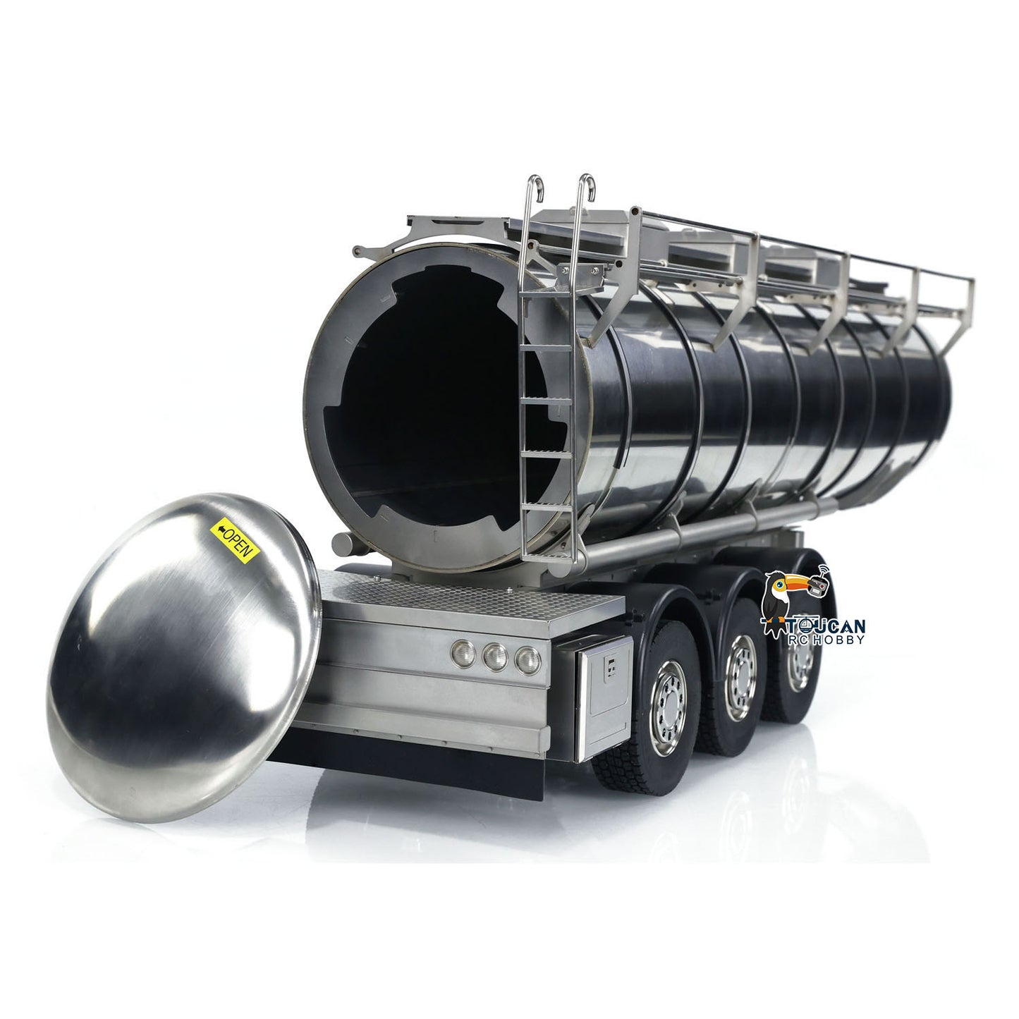 1/14 Metall 6 * 6 Auflieger Kraftstofftank für RC Traktor LKW Transport Anhänger Funksteuerung Modell