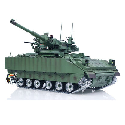 TD 1/16 Remote Control Military Tank M2128 Bradley Metal Tracks Wheels Infrared Combating System Barrel Recoil Elevation Smoke Unit
