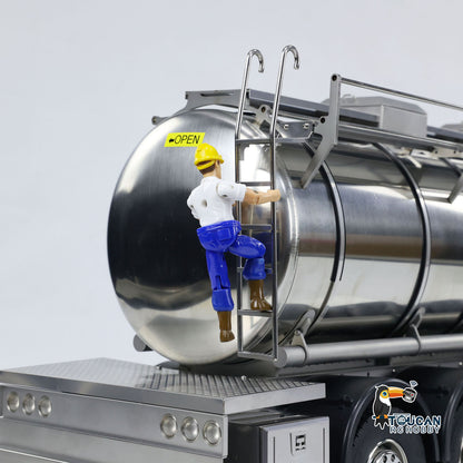 1/14 Metall 6 * 6 Auflieger Kraftstofftank für RC Traktor LKW Transport Anhänger Funksteuerung Modell