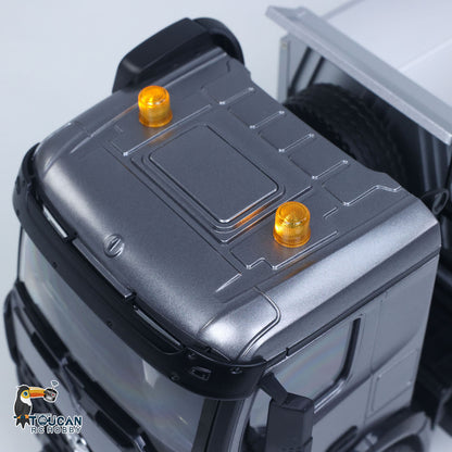 HUINA 1/14 Remote Control Dump Truck 12CH RC Tipper Finished Model Toy Gift RTR Light Sound Effects Radio USB Charging Cable