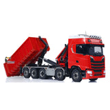 Toucanhobby 770S 1/14 5 Axles Metal RC Hydraulic Roll 0n Off Dumper Rear Axle Lifting 9-Way Reversing Valve for Model Enthusiasts