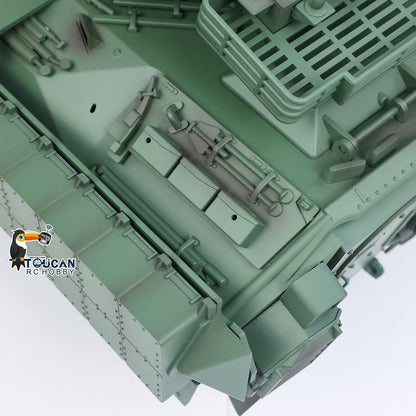 TD 1/16 Remote Control Military Tank M2128 Bradley Metal Tracks Wheels Infrared Combating System Barrel Recoil Elevation Smoke Unit