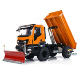 1/14 RC Hydraulischer Muldenkipper 4x4 Metall Fernbedienung Kipper Auto Schneeschaufel mit Hydrauliksystem Sound &amp; Light System Lackiert