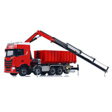 Toucanhobby 770S 1/14 5 Axles Metal RC Hydraulic Roll 0n Off Dumper Rear Axle Lifting 9-Way Reversing Valve for Model Enthusiasts