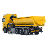 1/14 Fernbedienung Hydraulische Kran Dumper 10*10 RC Roll On Off Kipper 770S Hinterachse Lenkung Differential Schlösser Metall Ventile