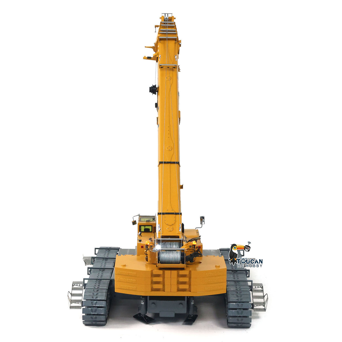 TOUCAN RC HOBBY Eyewhale D1220 1/14 Metal RC Hydraulic Telescopic Crawler Crane Truck Engineering Vehicle 10CH Valve Brushless ESC for Adults