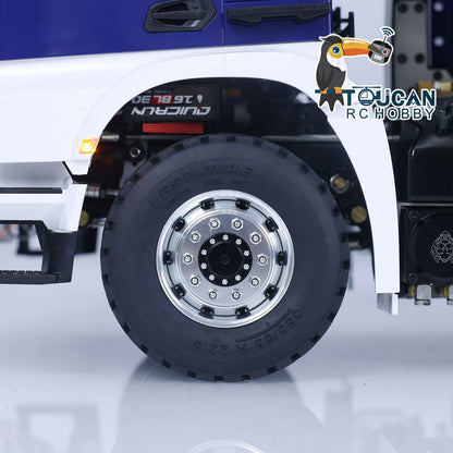 TOUCAN RC HOBBY LESU 1/14 Metal RC Dump Truck 8x8 Remote Control Hydraulic Equipment Roll On/Off RTR Full-dump Cars Model K3363 Servo ESC