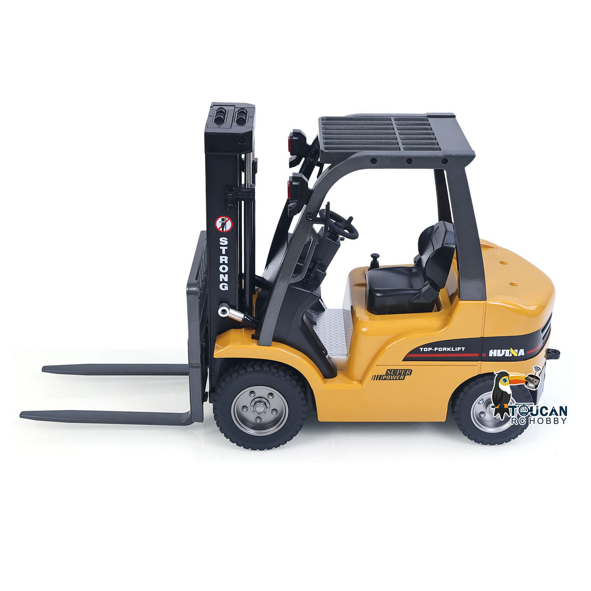 HIUNA 577 1/14 Electric Lifting Remote Control Forklift Model RC Construction Vehicle Battery Light Sound Effect Battery