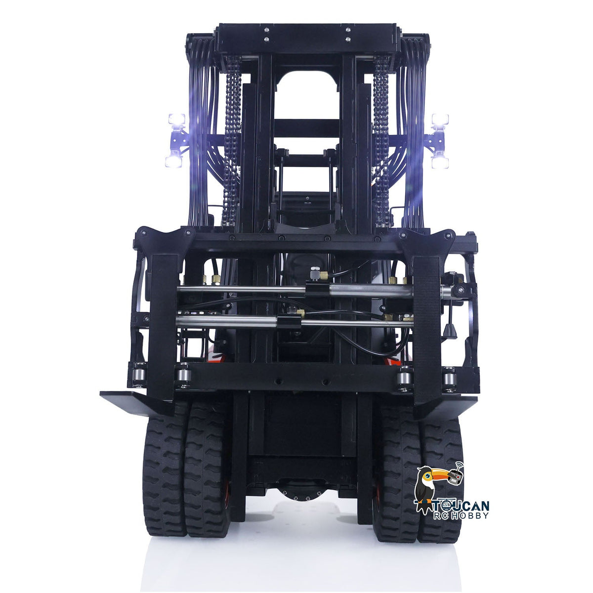 TOUCAN RC HOBBY LESU 1/14 RC Hydraulic Painted Assembled RC forklift Metal Aoue-LD160S Remote Control Wheeled Car Sound Light System Model