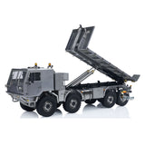 Metal 1/14 RC Hydraulic Off Road Military Truck T815 Remote Control 3Speed 8*8 Roll on off Dumper Model Paladin PL18 Radio
