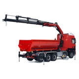 1/14 Fernbedienung Hydraulische Kran Dumper 10*10 RC Roll On Off Kipper 770S Hinterachse Lenkung Differential Schlösser Metall Ventile