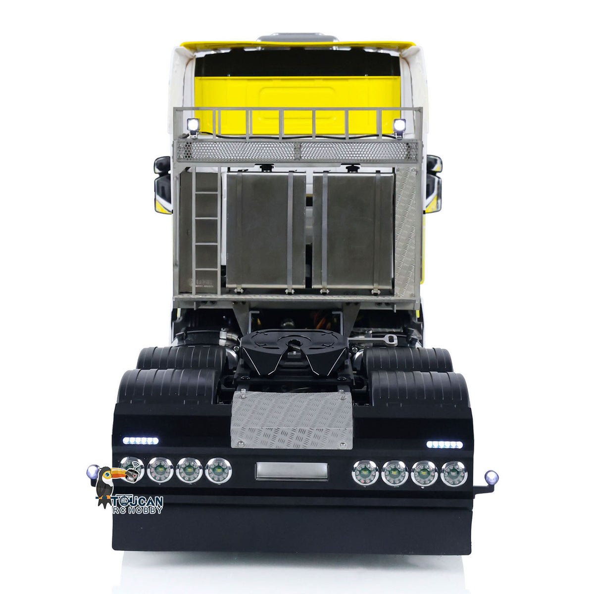 TOUCAN RC HOBBY Painted 1/14 RC Tractor Truck 6x6 Metal Chassis RTR Remote Control Car Model Sound Light G-6181 Equipment Rack