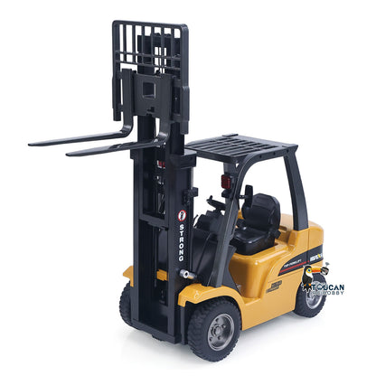 HIUNA 577 1/14 Electric Lifting Remote Control Forklift Model RC Construction Vehicle Battery Light Sound Effect Battery