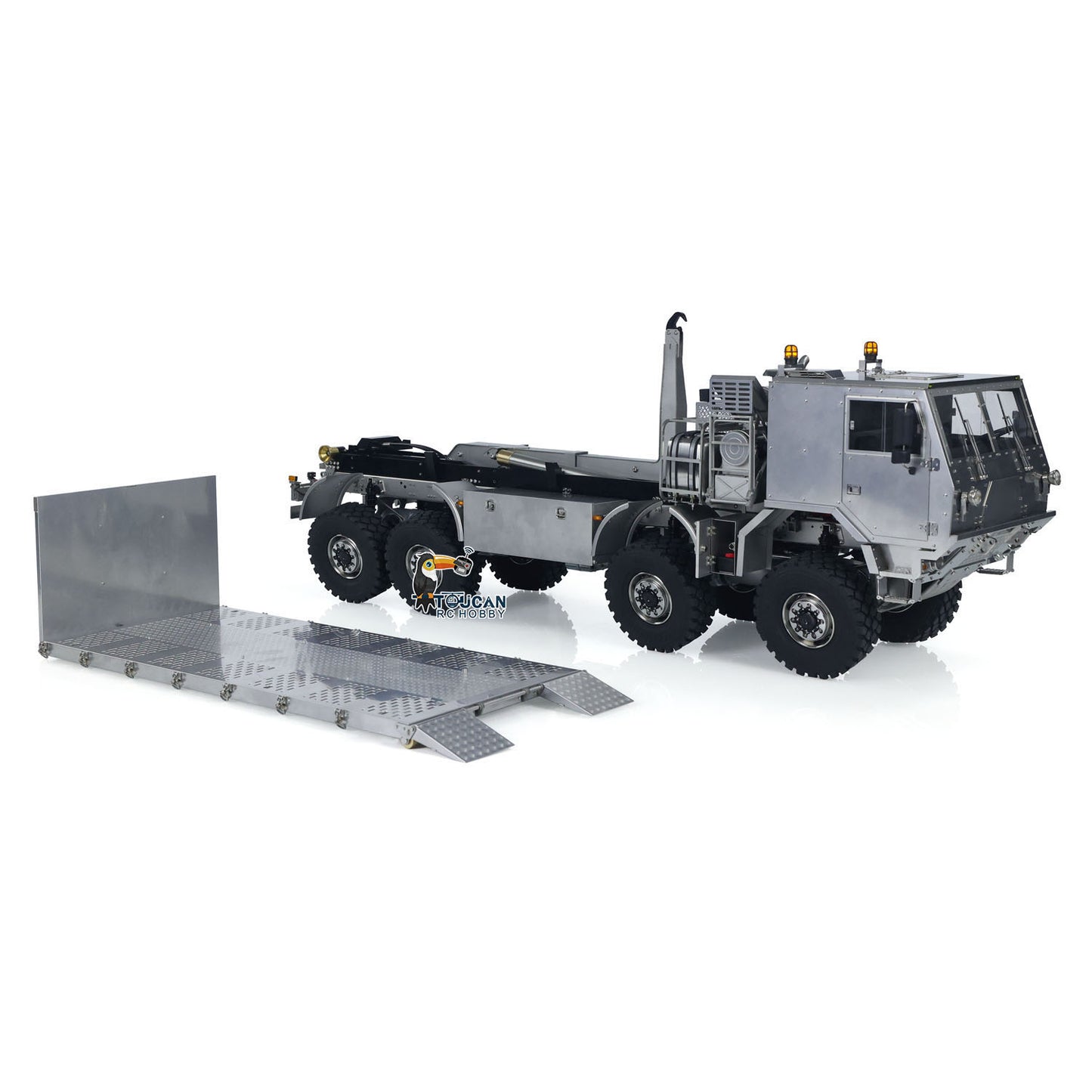 Metal 1/14 RC Hydraulic Off Road Military Truck T815 Remote Control 3Speed 8*8 Roll on off Dumper Model Paladin PL18 Radio