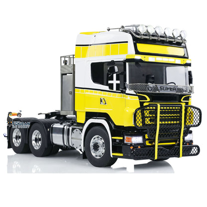 TOUCAN RC HOBBY Painted 1/14 RC Tractor Truck 6x6 Metal Chassis RTR Remote Control Car Model Sound Light G-6181 Equipment Rack