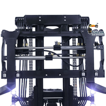 TOUCAN RC HOBBY LESU 1/14 RC Hydraulic Painted Assembled RC forklift Metal Aoue-LD160S Remote Control Wheeled Car Sound Light System Model