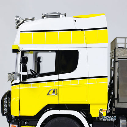 TOUCAN RC HOBBY Painted 1/14 RC Tractor Truck 6x6 Metal Chassis RTR Remote Control Car Model Sound Light G-6181 Equipment Rack