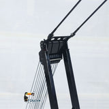 Metal 1/14 RC Hydraulic Crawler Crane C1200 Remote Control Construction Vehicle Flysky PL18 LITE Radio Brushless Motor Battery Light Sound System