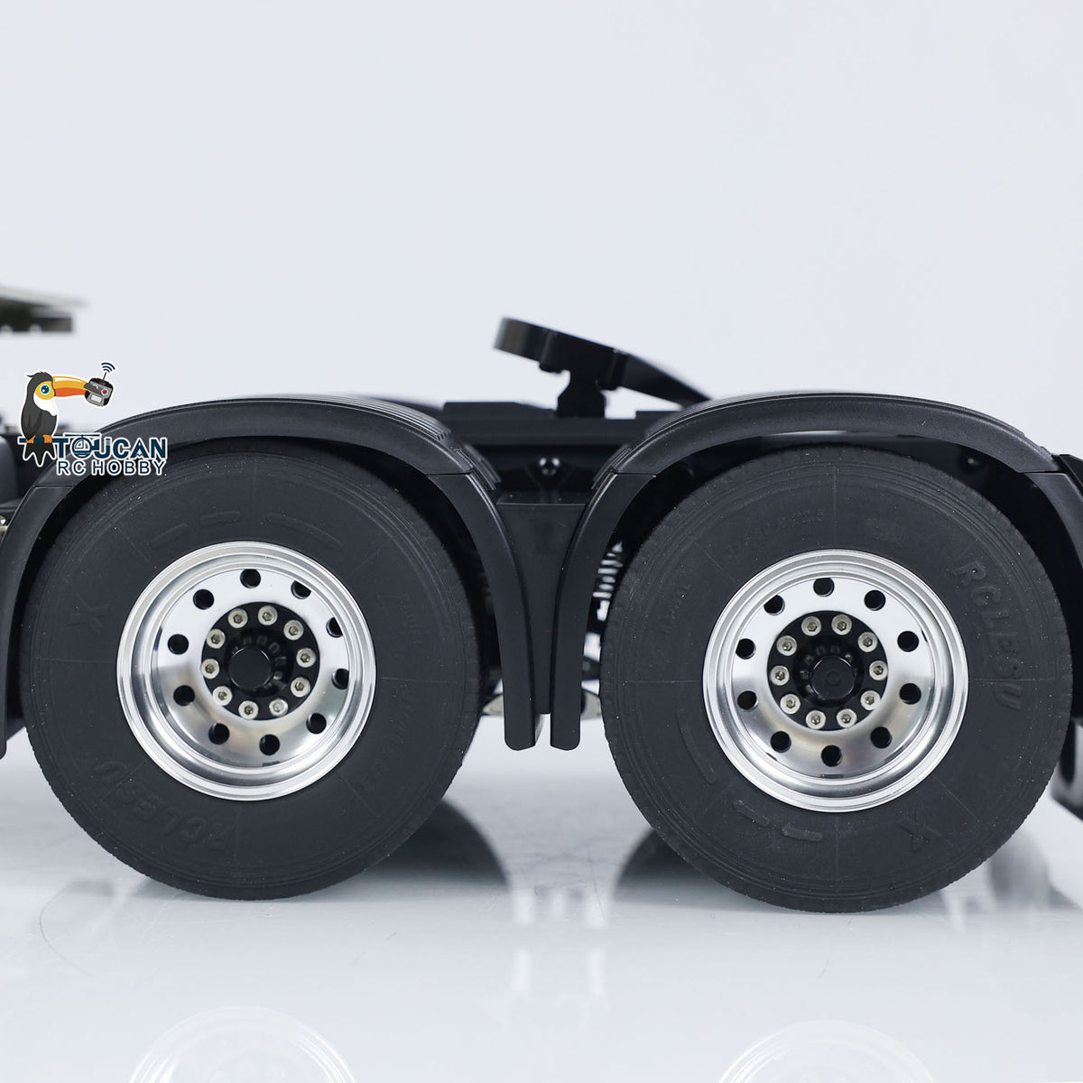 TOUCAN RC HOBBY Painted 1/14 RC Tractor Truck 6x6 Metal Chassis RTR Remote Control Car Model Sound Light G-6181 Equipment Rack