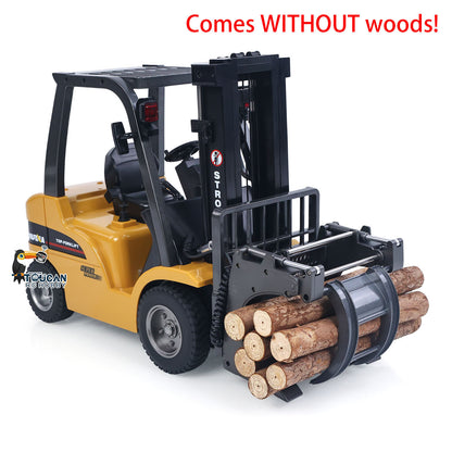 HIUNA 577 1/14 Electric Lifting Remote Control Forklift Model RC Construction Vehicle Battery Light Sound Effect Battery