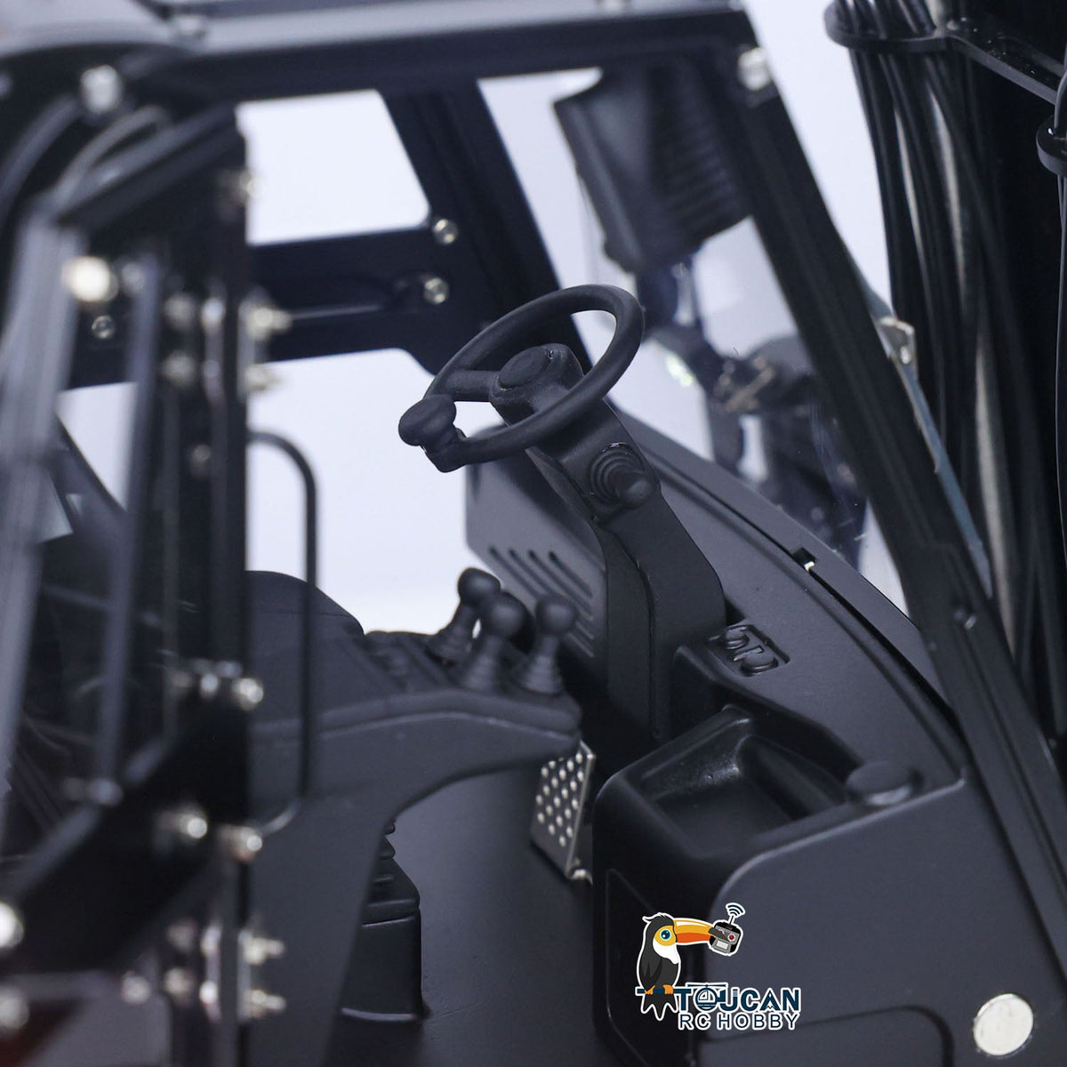 TOUCAN RC HOBBY LESU 1/14 RC Hydraulic Painted Assembled RC forklift Metal Aoue-LD160S Remote Control Wheeled Car Sound Light System Model
