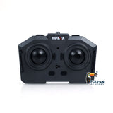 HUINA 1/64 Remote Control Tractor Truck 9900 W/ 3Axle Plastic Semi Flatbed Trailer Lights Sound Effect Manual Support Legs