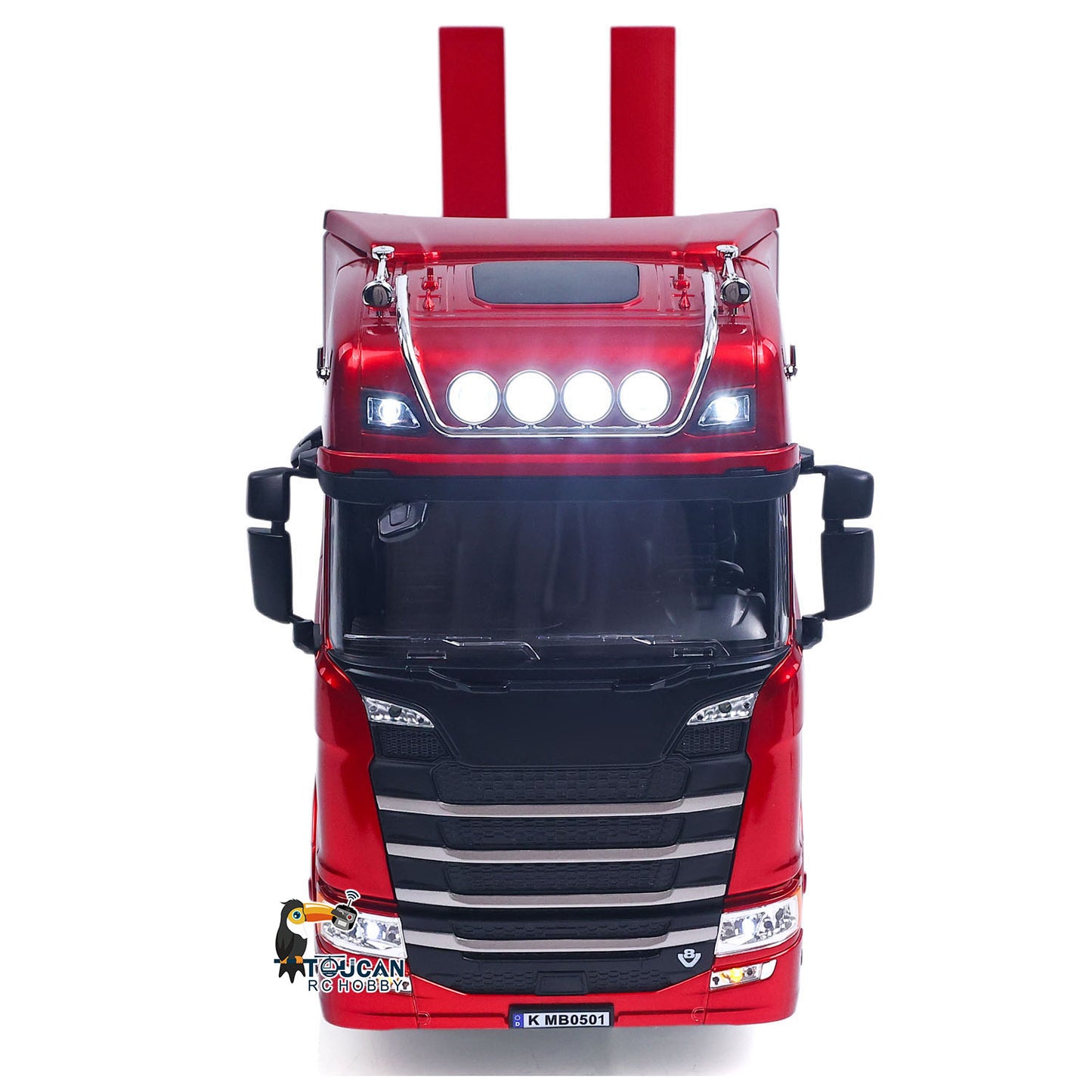 1/18 RC Tractor Truck Remote Control Truck 770S 3 Axle Plastic Semi Trailer Flatbed Finished Model RTR Battery Light Sound Effects
