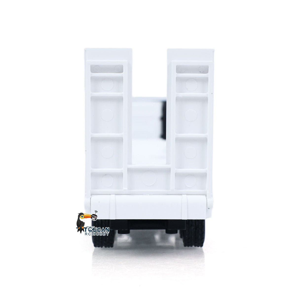 TOUCAN RC HOBBY HUINA 1/64 Remote Control Drift Tractor Truck 9900 W/ 3Axle Plastic Semi Flatbed Trailer RTR Lights Effect Manual Support Legs
