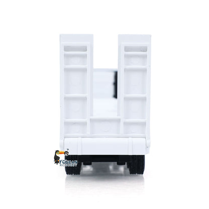 TOUCAN RC HOBBY HUINA 1/64 Remote Control Drift Tractor Truck 9900 W/ 3Axle Plastic Semi Flatbed Trailer RTR Lights Effect Manual Support Legs