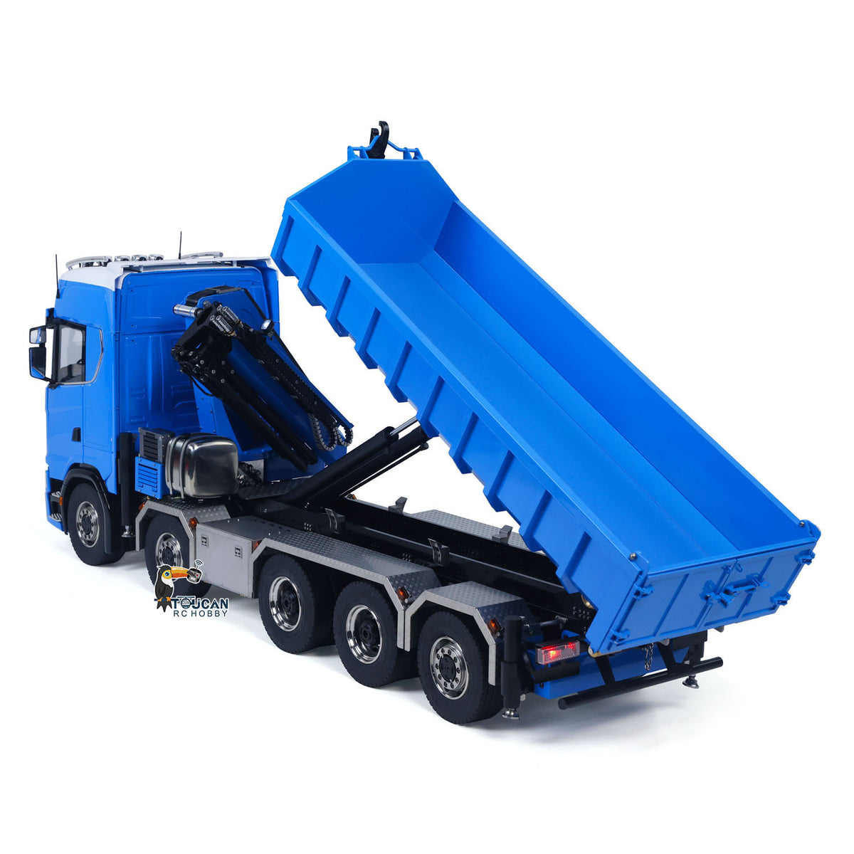 Metall 1/14 RC Hydraulische Dumper 770S 10x10 Volle Dump Lkw Kran Achse Hebe Auto Licht Sound