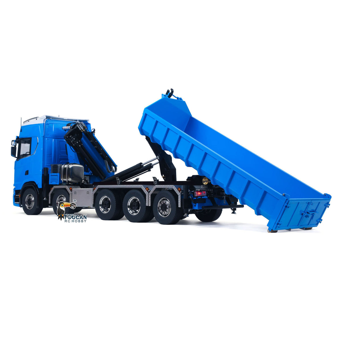 Metall 1/14 RC Hydraulische Dumper 770S 10x10 Volle Dump Lkw Kran Achse Hebe Auto Licht Sound