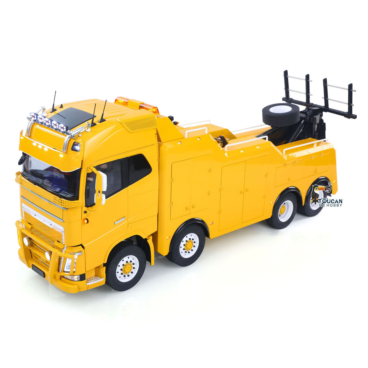 TOUCAN 8X4 Metall 1/14 RC Straßenrettungswagen FH16 RTR 2-Gang-Modellauto Flysky Paladin PL18EV Lite Radio Batterie Rauch Licht Ton